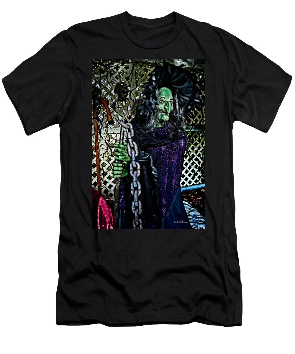 Halloween T-Shirt featuring the photograph Witchy by Christopher Holmes