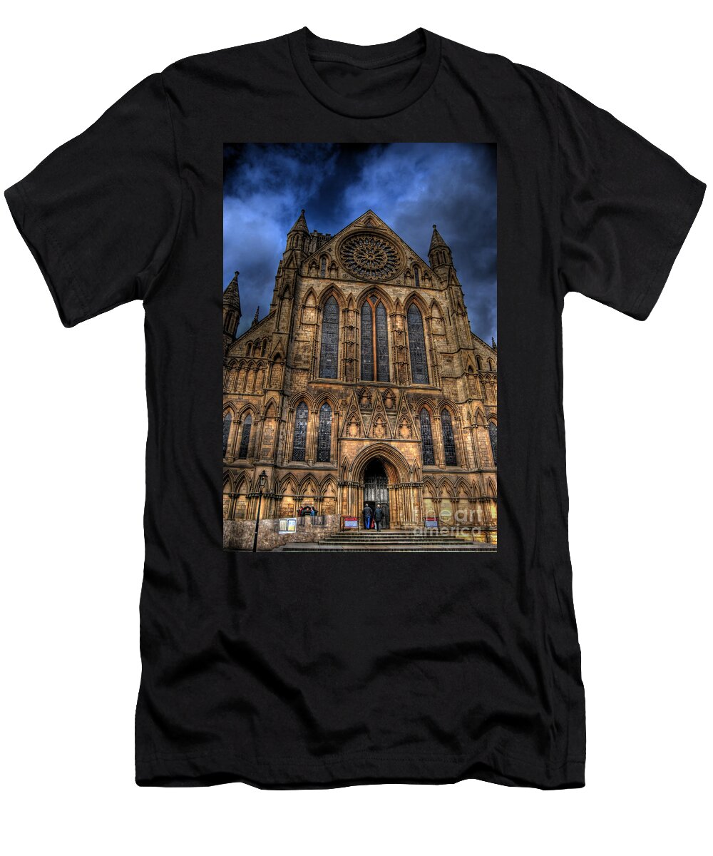 Yhun Suarez T-Shirt featuring the photograph York Minster Cathdral South Transept by Yhun Suarez