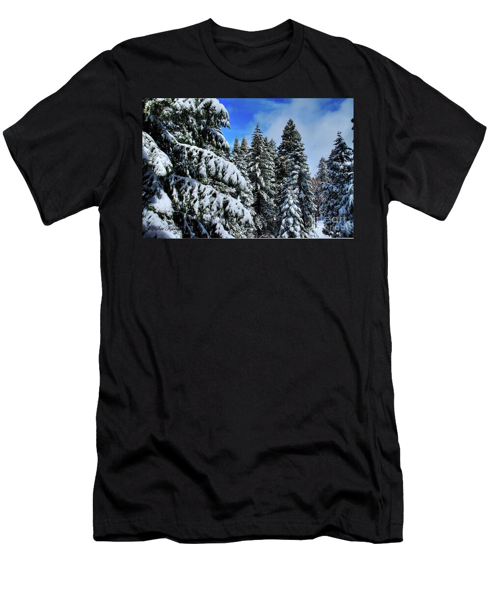 Snow T-Shirt featuring the photograph Yosemite Snow by Sue Karski