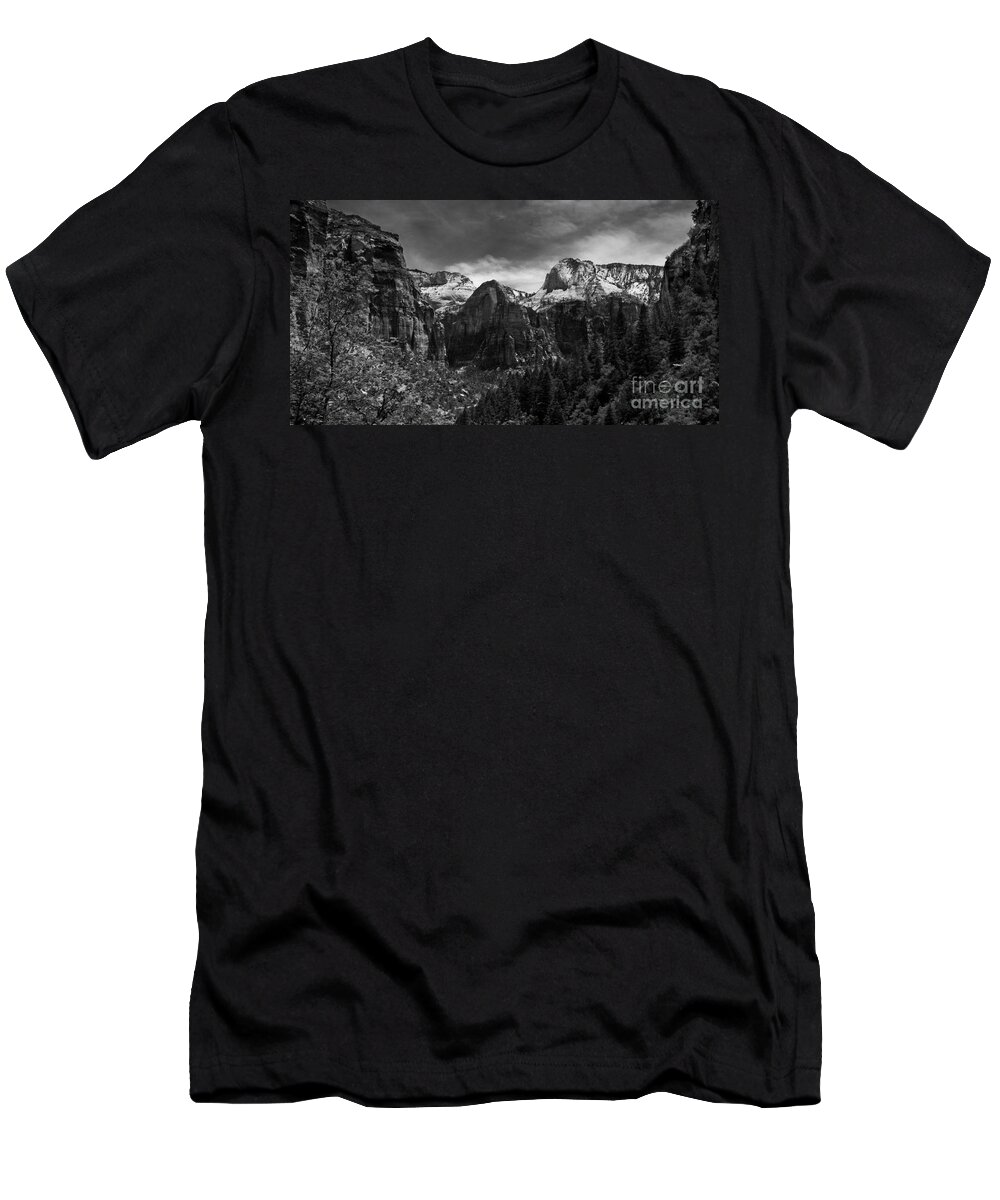 Mountains T-Shirt featuring the photograph Zion National Park by Larry Carr