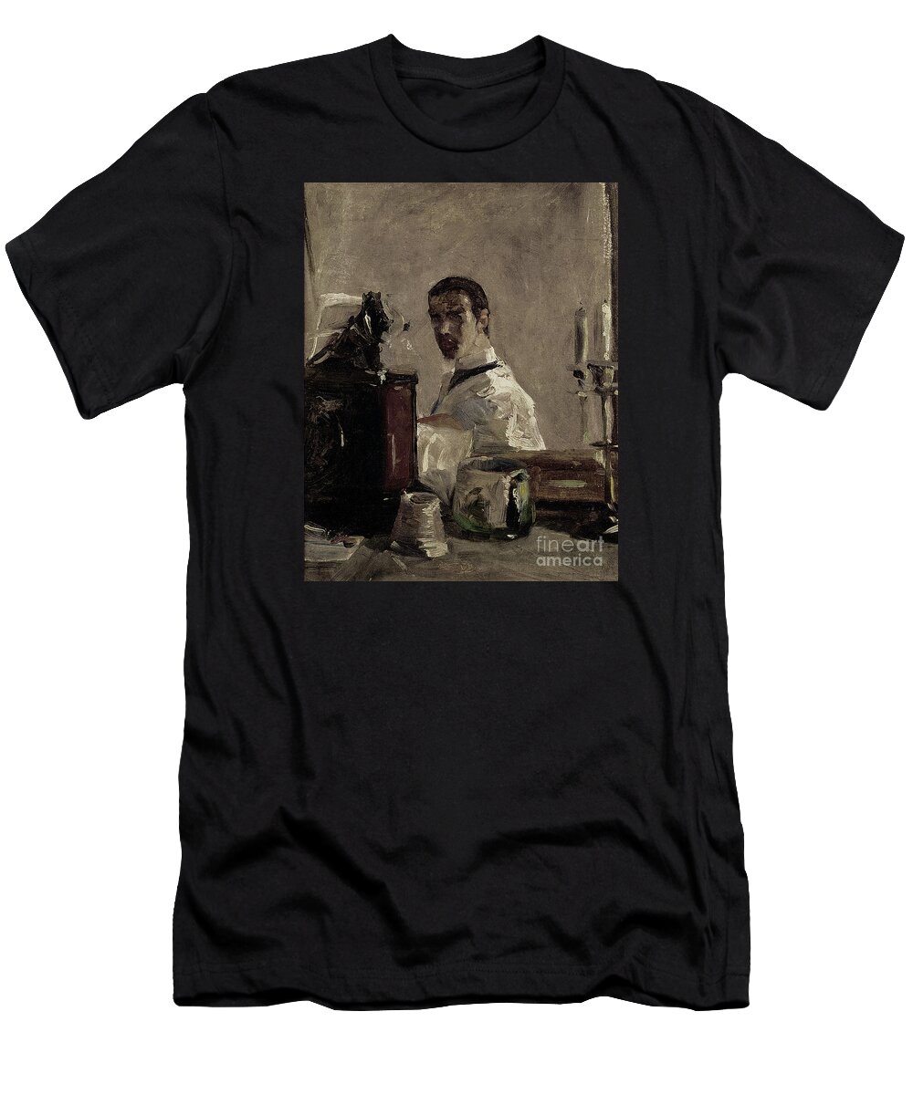 Henri De Toulouse-lautrec T-Shirt featuring the painting Self Portrait by MotionAge Designs