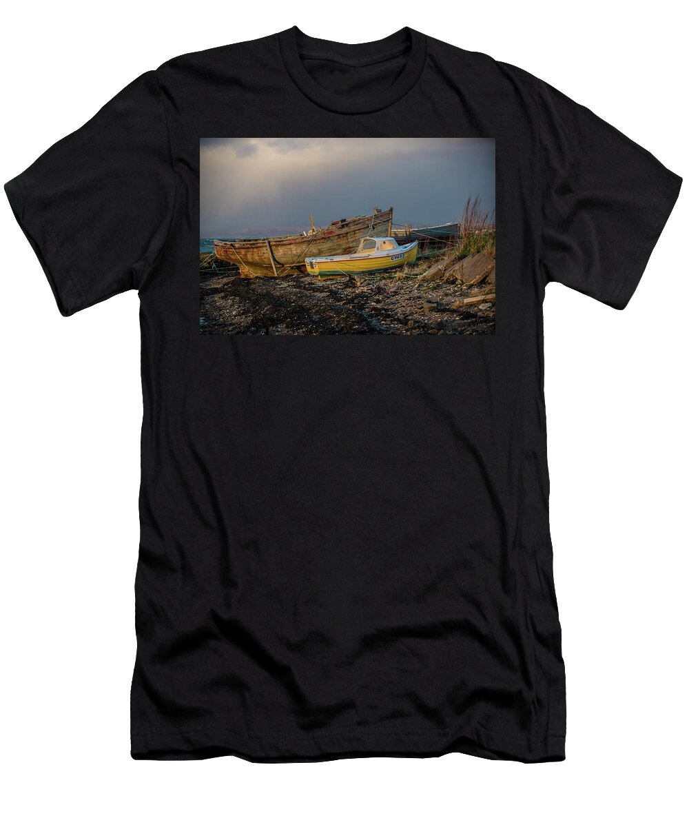 Boats T-Shirt featuring the photograph Sunset in the Highlands by Terry Cosgrave