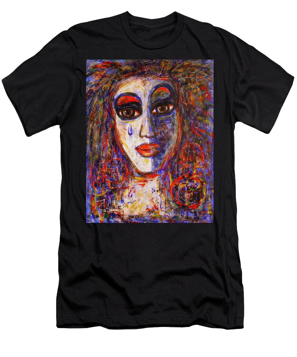 Expressionism T-Shirt featuring the painting The Moonlight Glow by Natalie Holland