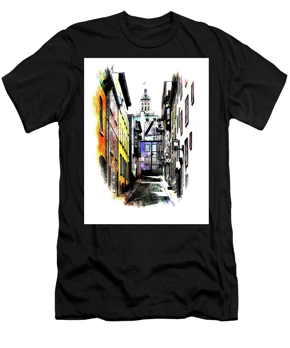 Cityscape T-Shirt featuring the photograph 0410 by Burney Lieberman
