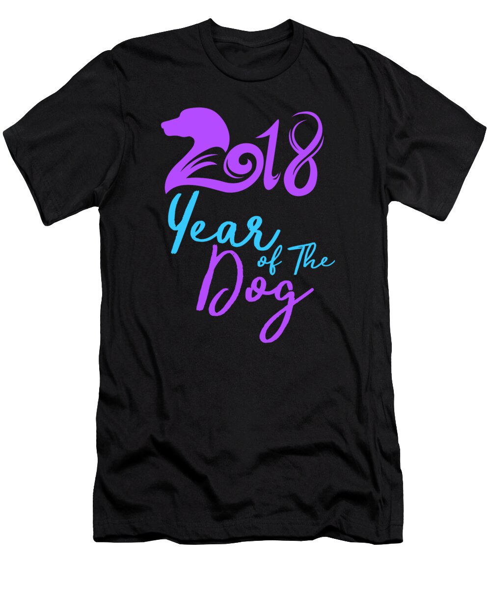Beagle T-Shirt featuring the digital art 2018 Year Of The Dog20181 by Lin Watchorn