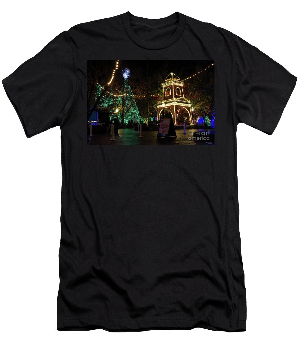 Christmas T-Shirt featuring the photograph Christmas At Silver Dollar City #2 by Jennifer White