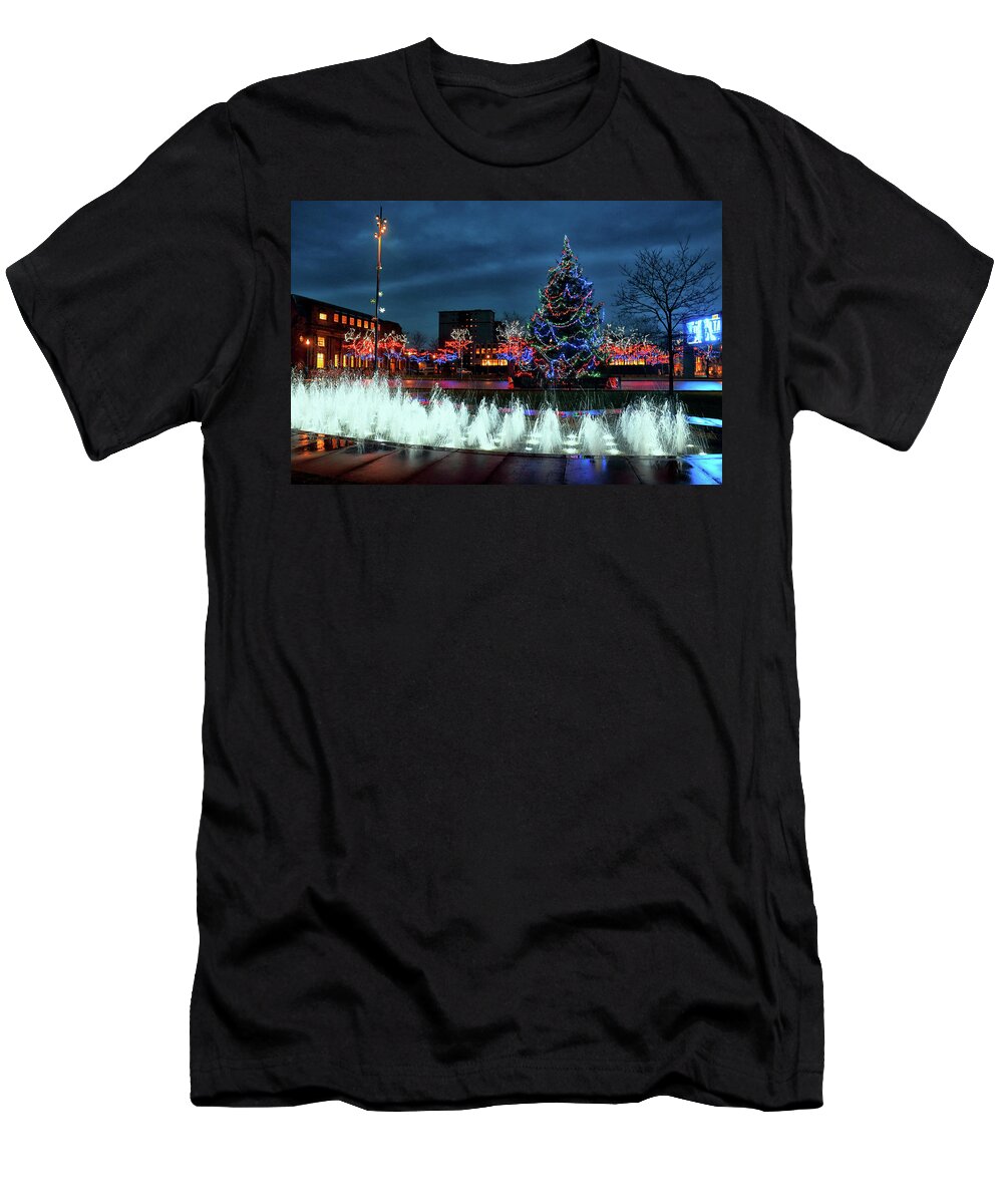 Christmas Lights T-Shirt featuring the photograph Christmas Lights #1 by Jeff Townsend