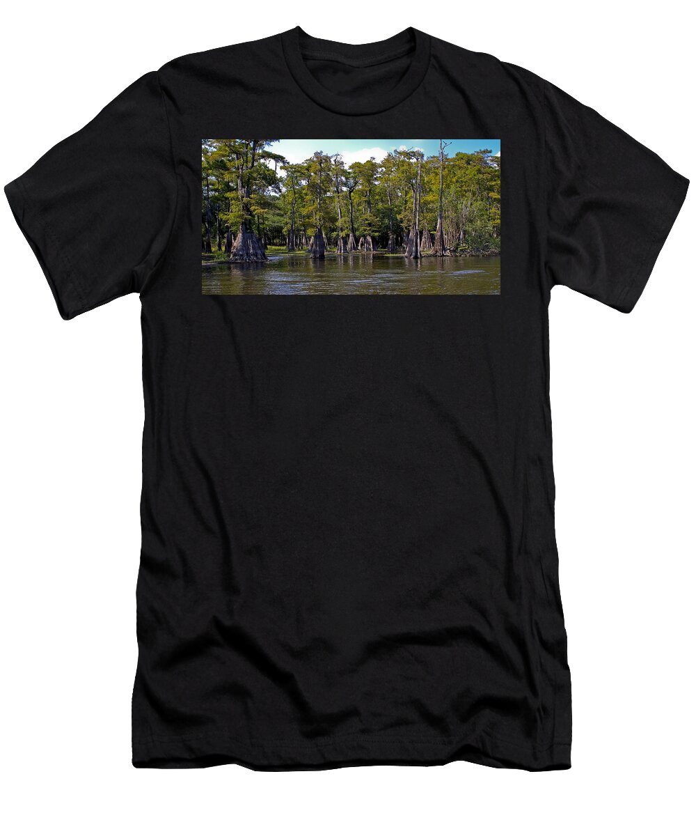 Cypress T-Shirt featuring the photograph Cypress on the Suwannee by Farol Tomson