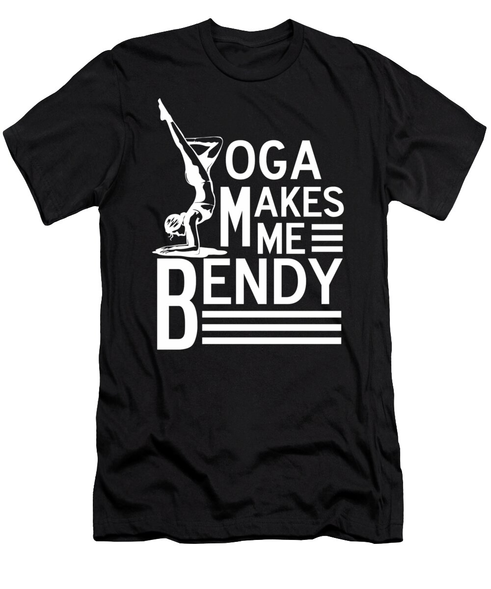 Funny Yoga Art for Women and Men Namaste Flexible Pose Light #1 T-Shirt by  Nikita Goel - Fine Art America