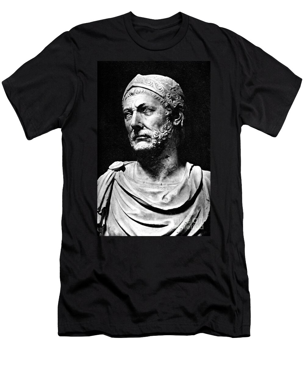 History T-Shirt featuring the photograph Hannibal, Carthaginian Military #1 by Photo Researchers