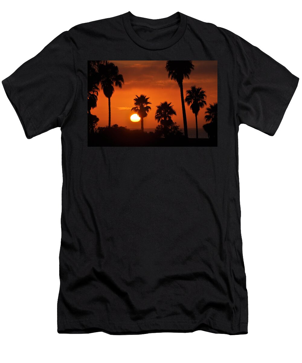 Sunset T-Shirt featuring the photograph La Jolla Sunset #1 by Bridgette Gomes