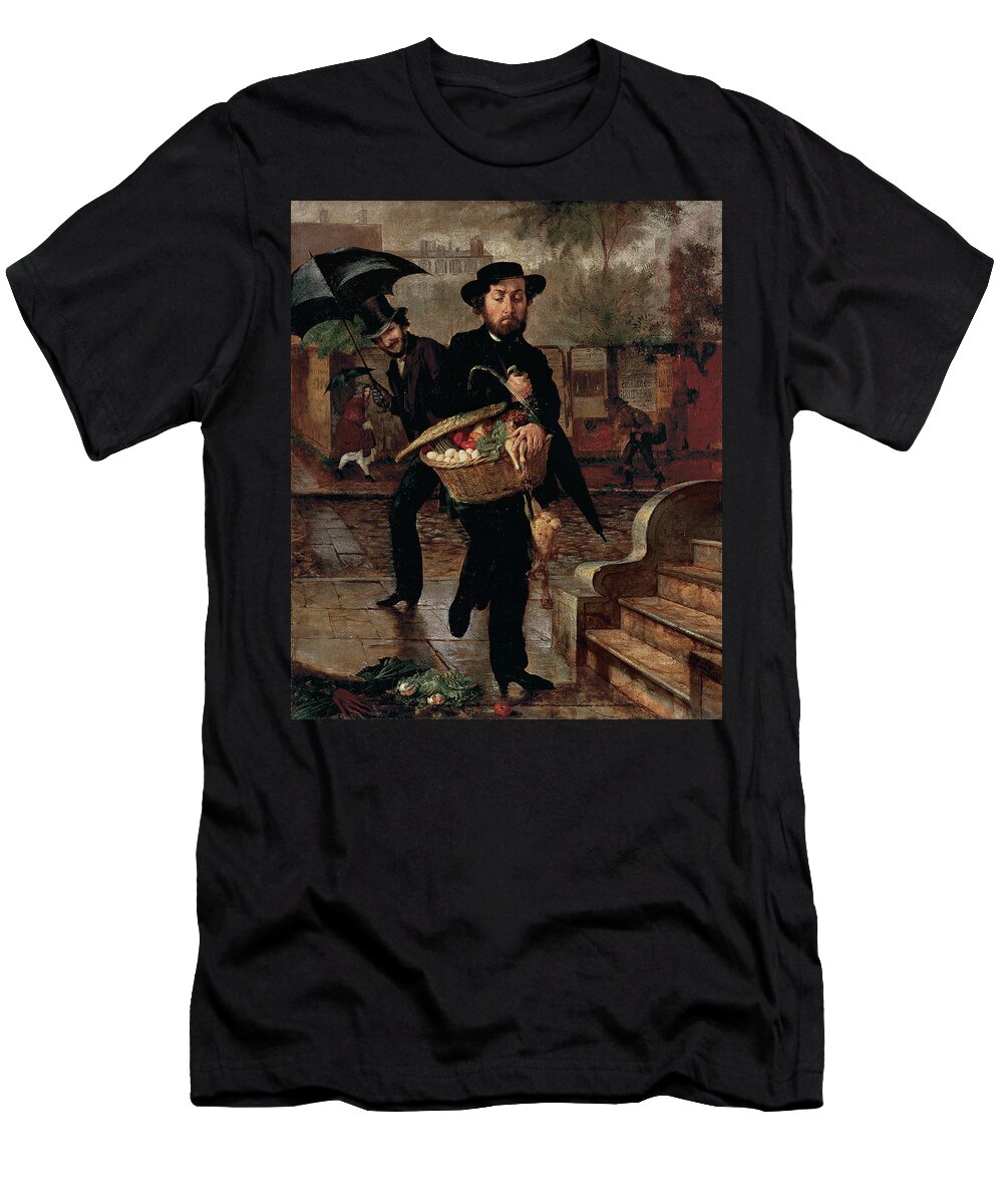 Young Husband T-Shirt featuring the painting Lilly Martin Spencer by MotionAge Designs