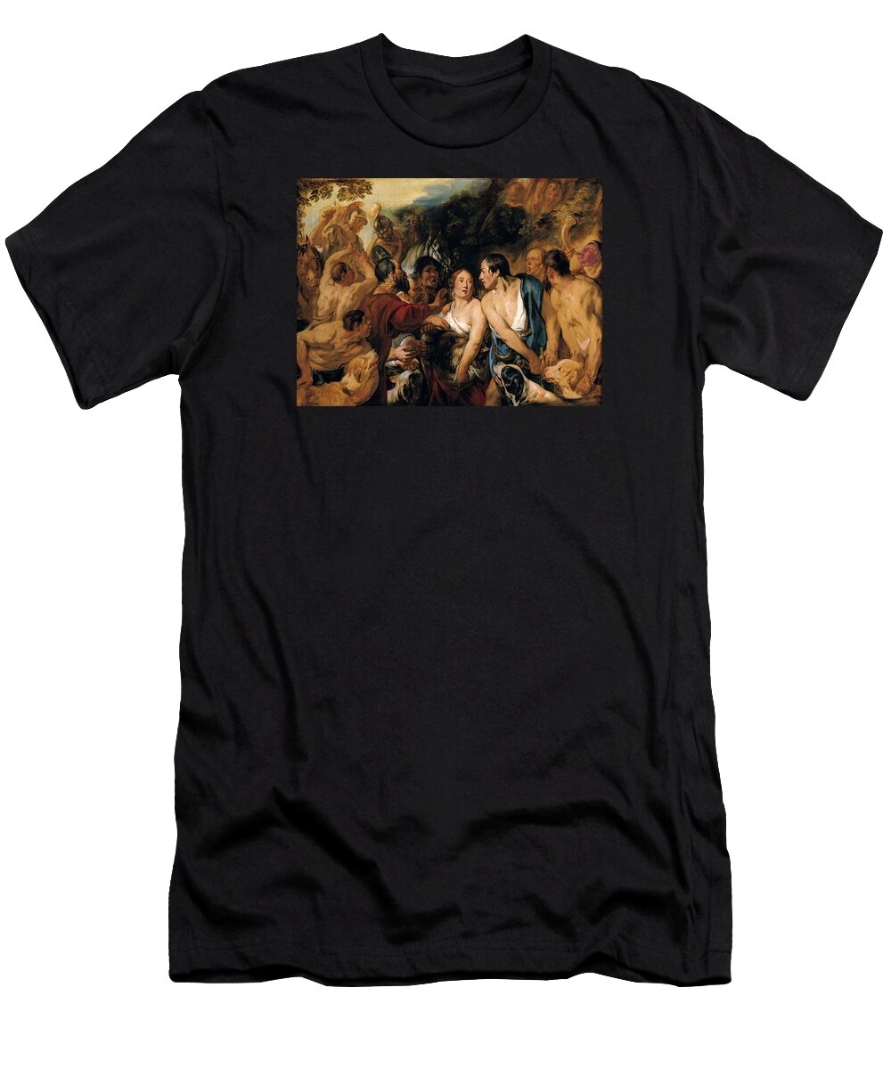 Jacob Jordaens T-Shirt featuring the painting Meleager and Atalante #2 by Jacob Jordaens