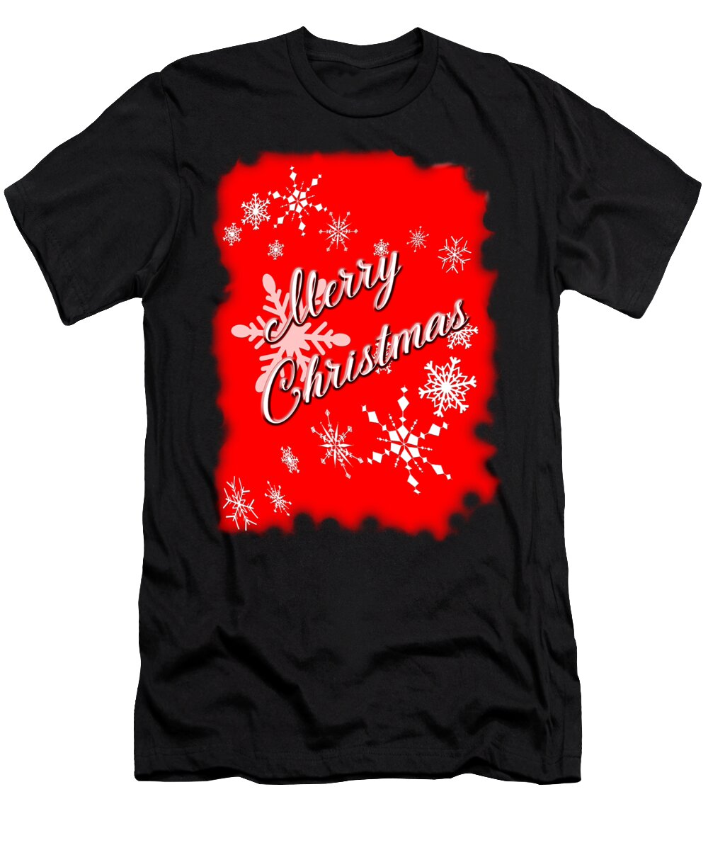 Christmas T-Shirt featuring the digital art Merry Christmas #2 by Judy Hall-Folde