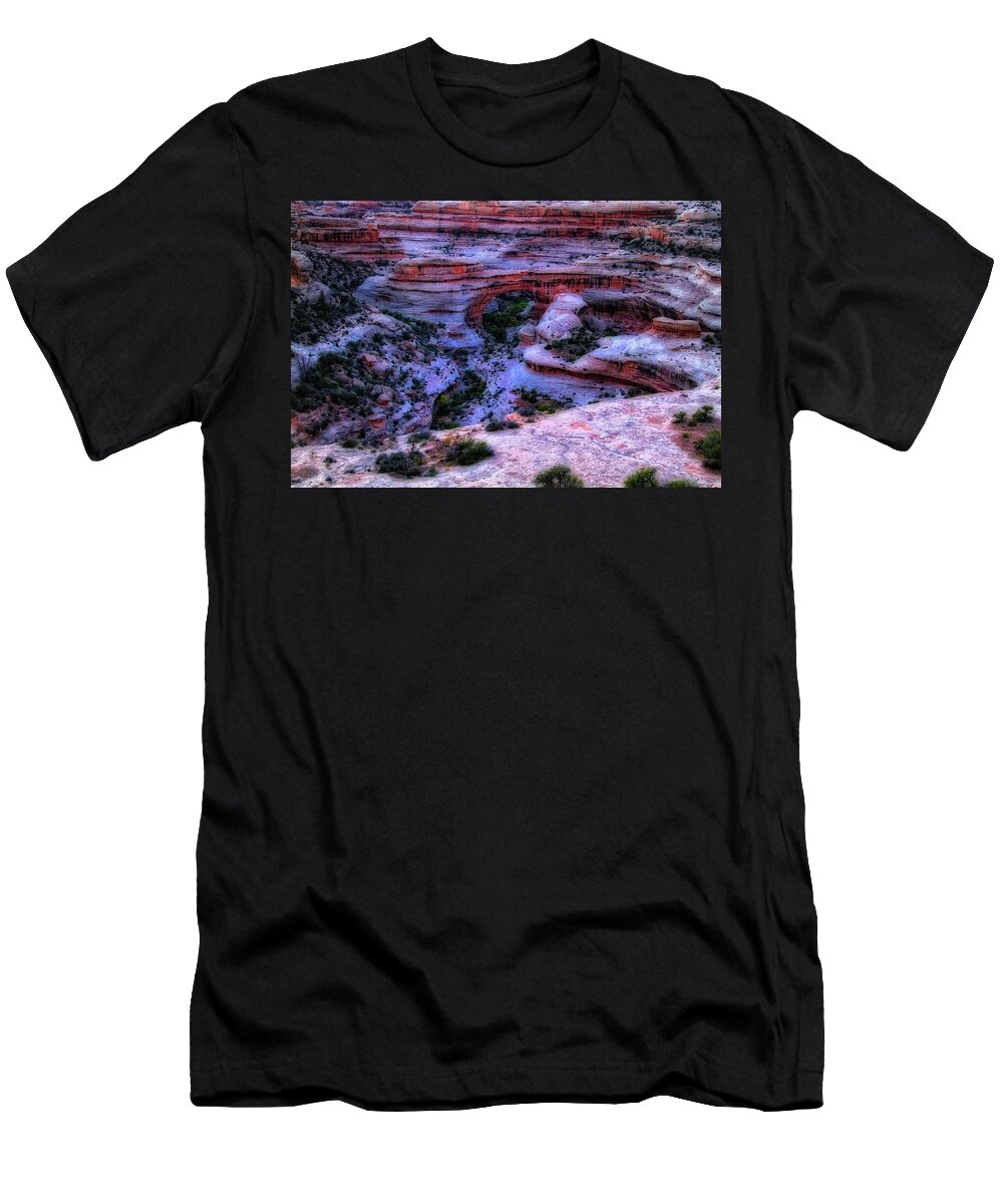 Twisting T-Shirt featuring the photograph Natural Bridges National Monument #1 by Douglas Pulsipher