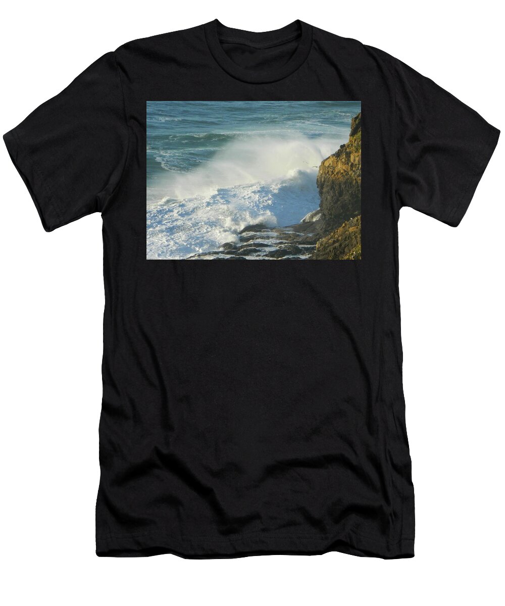 Oregon T-Shirt featuring the photograph Ocean View #1 by Gallery Of Hope 
