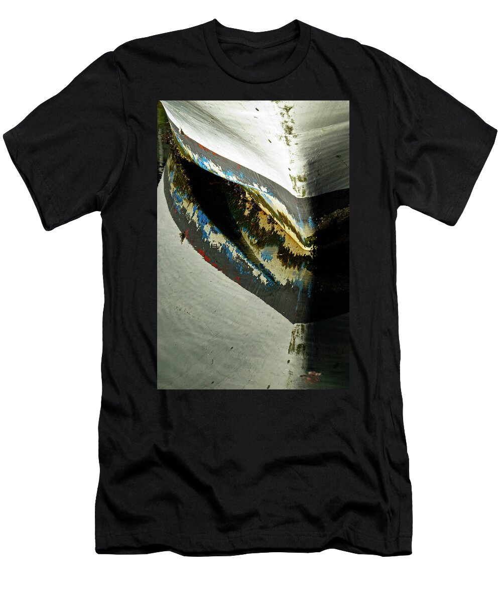 Boat T-Shirt featuring the photograph Old Boat #1 by Inge Riis McDonald