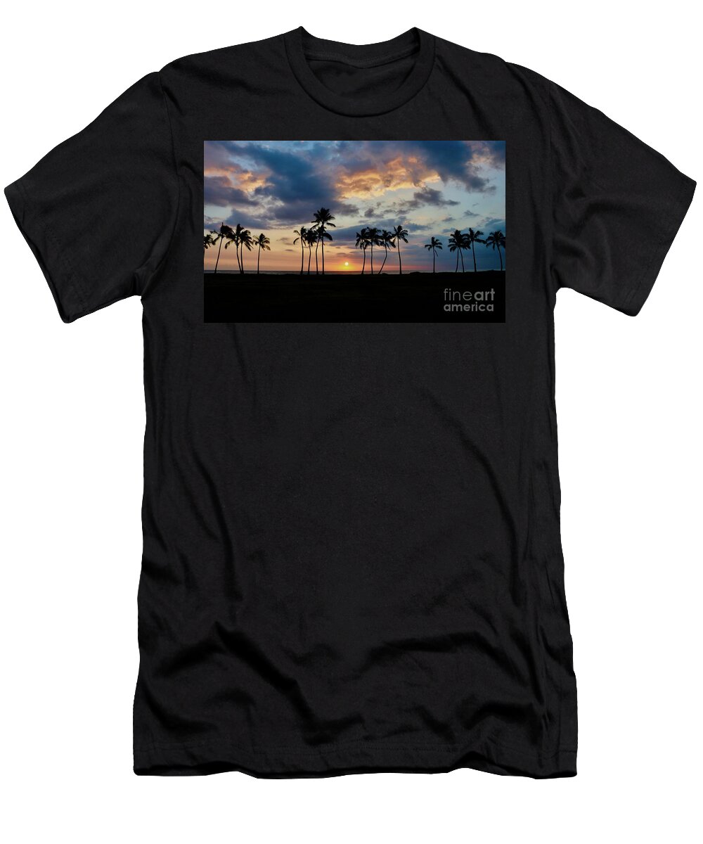 Sunset T-Shirt featuring the photograph Palms at Sunset #1 by Craig Wood