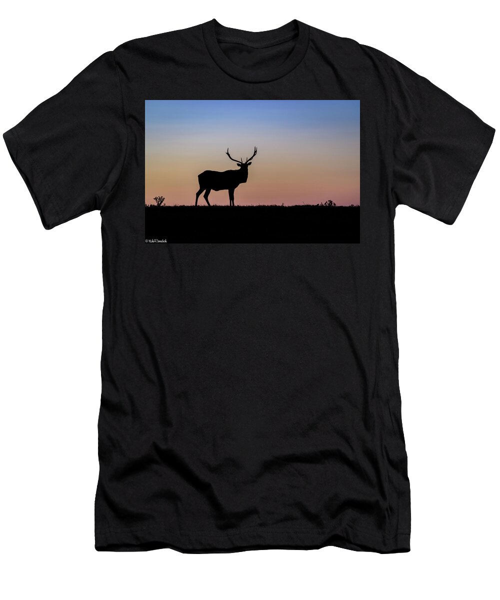 Elk T-Shirt featuring the photograph Point Reyes Elk #1 by Mike Ronnebeck