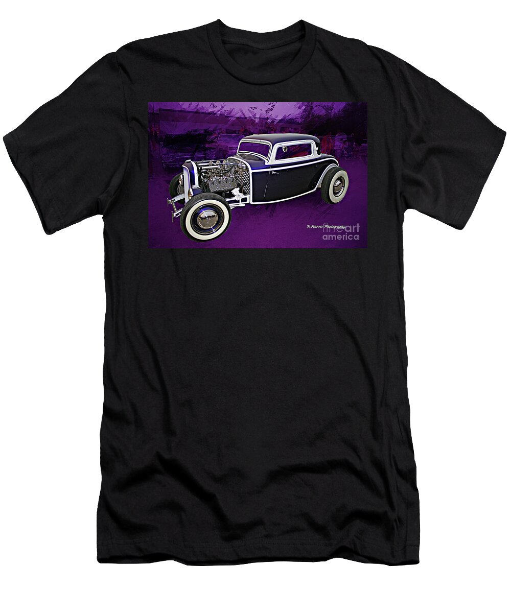 Cars T-Shirt featuring the photograph Purple Hot Rod #1 by Randy Harris