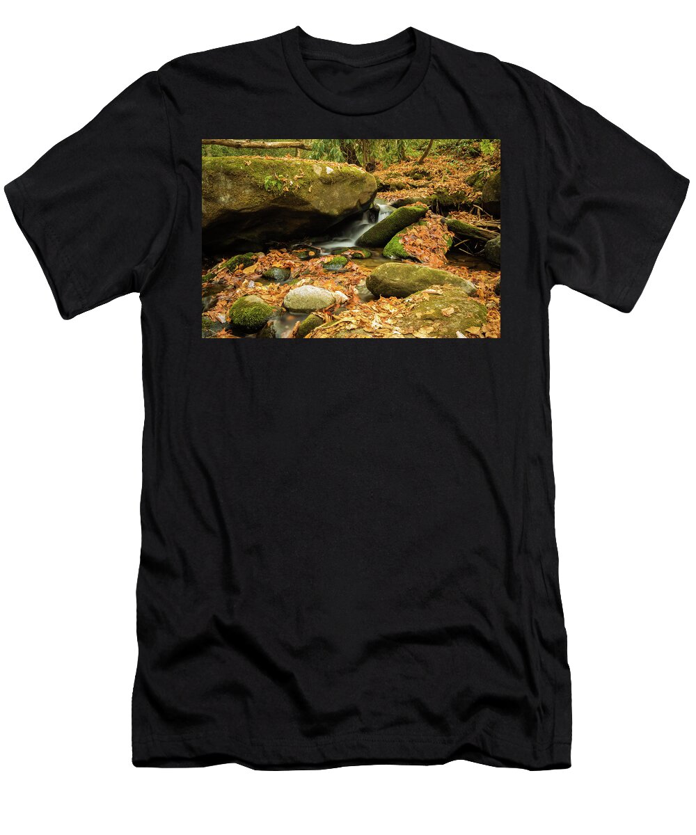 Roaring Fork T-Shirt featuring the photograph Roaring Fork Creek II by George Kenhan