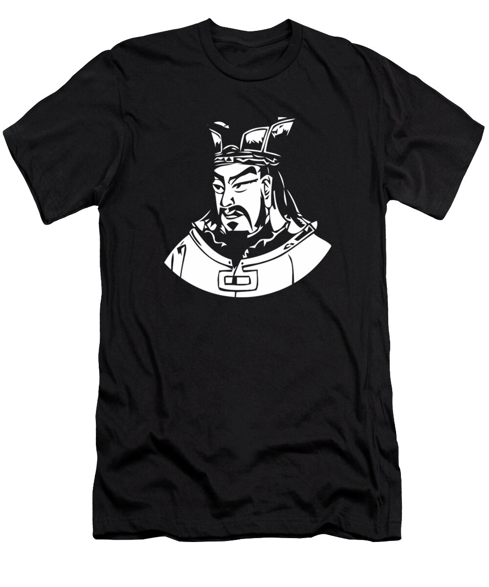 Sun Tzu T-Shirt featuring the digital art Sun Tzu #2 by War Is Hell Store