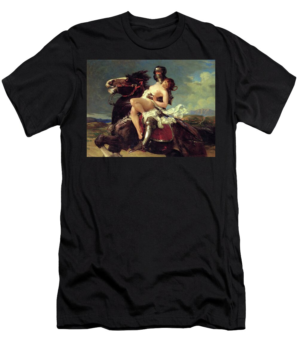 Vereker Monteith Hamilton T-Shirt featuring the painting The Rescue #1 by Vereker Monteith Hamilton
