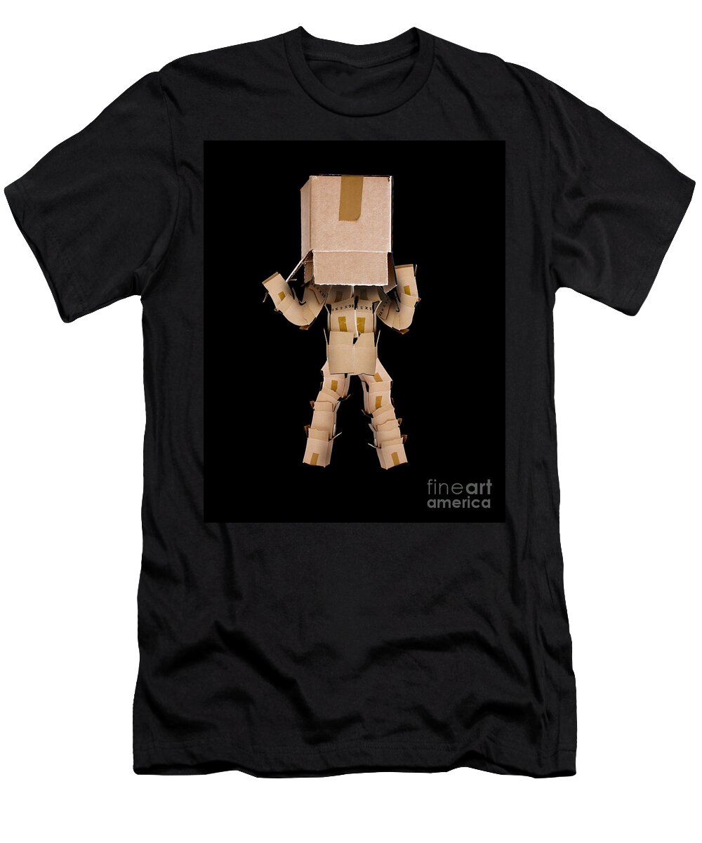 Thinking T-Shirt featuring the photograph Think outside the box concept by Simon Bratt