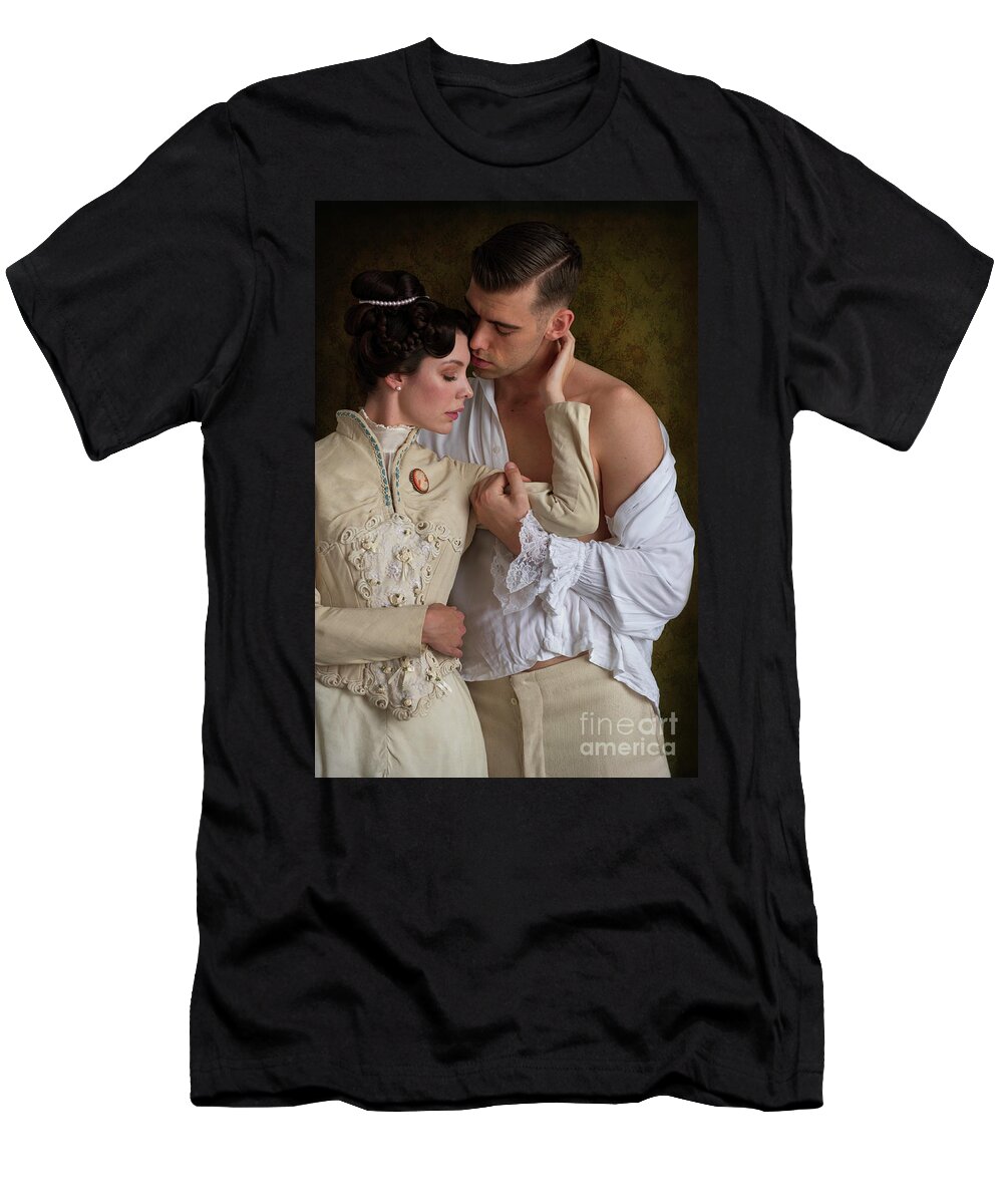 Victorian T-Shirt featuring the photograph Victorian Lovers #1 by Lee Avison