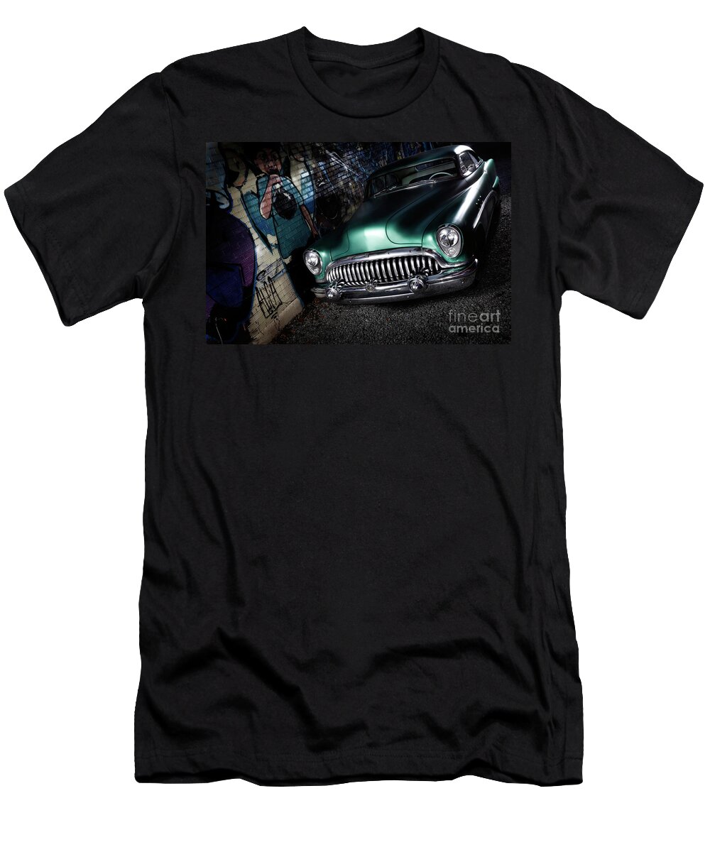 Retro T-Shirt featuring the photograph 1953 Buick Roadmaster by Maxim Images Exquisite Prints