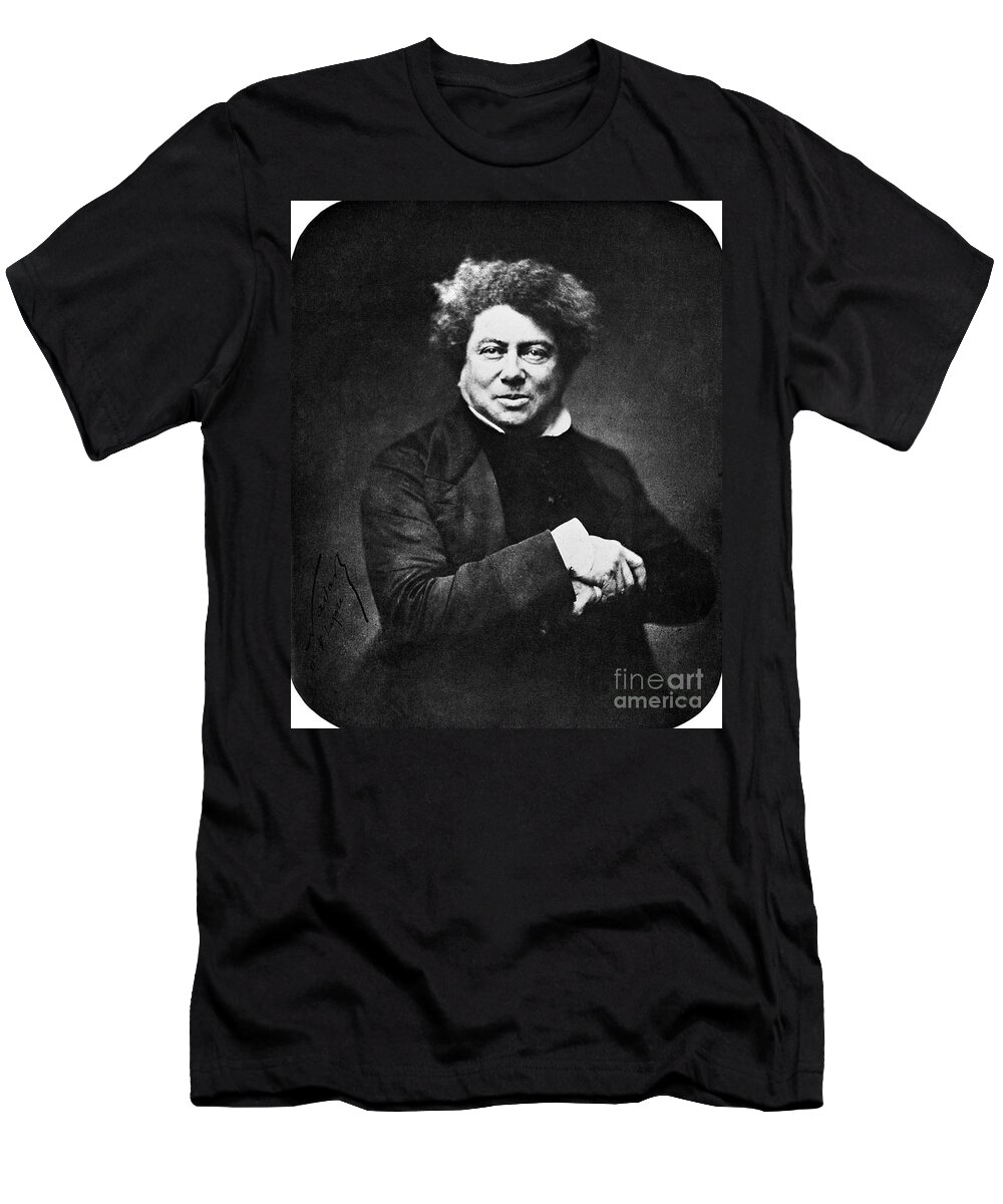 1857 T-Shirt featuring the photograph Alexandre Dumas (1802-1870) #2 by Granger