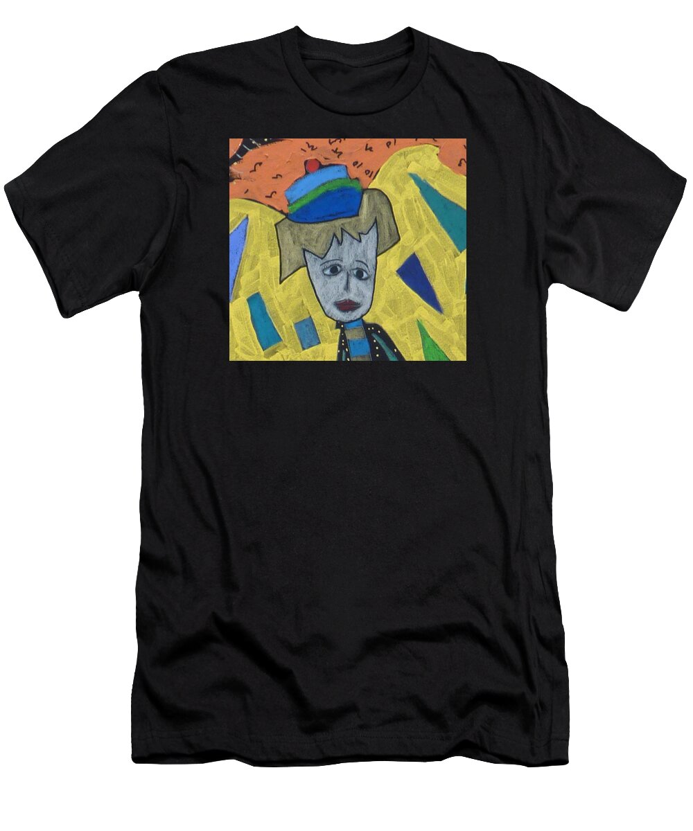 Haniel T-Shirt featuring the painting Archangel Haniel #3 by Clarity Artists