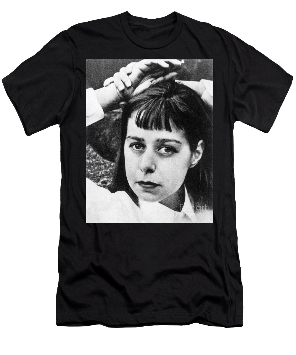 1940 T-Shirt featuring the photograph CARSON McCULLERS by Louise Dahl Wolfe
