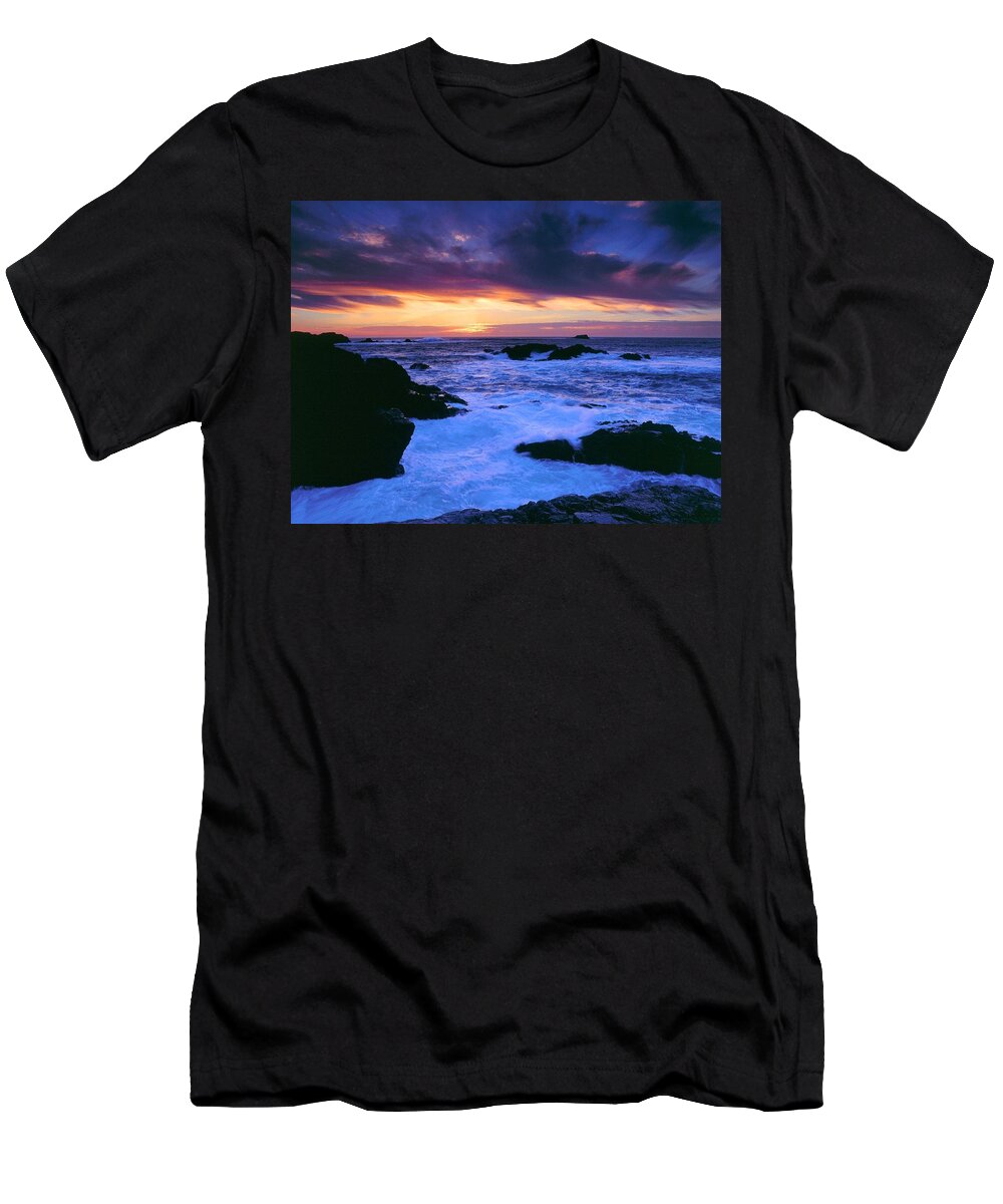 Coastline T-Shirt featuring the digital art Coastline #2 by Maye Loeser