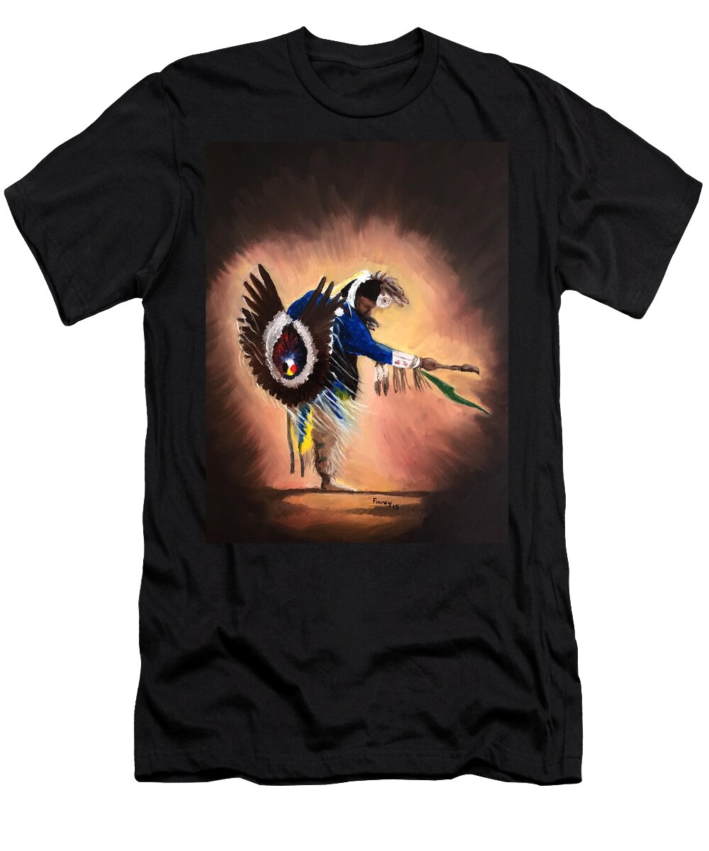 Everybody Dance T-Shirt featuring the painting Everybody Dance #1 #2 by Michael TMAD Finney