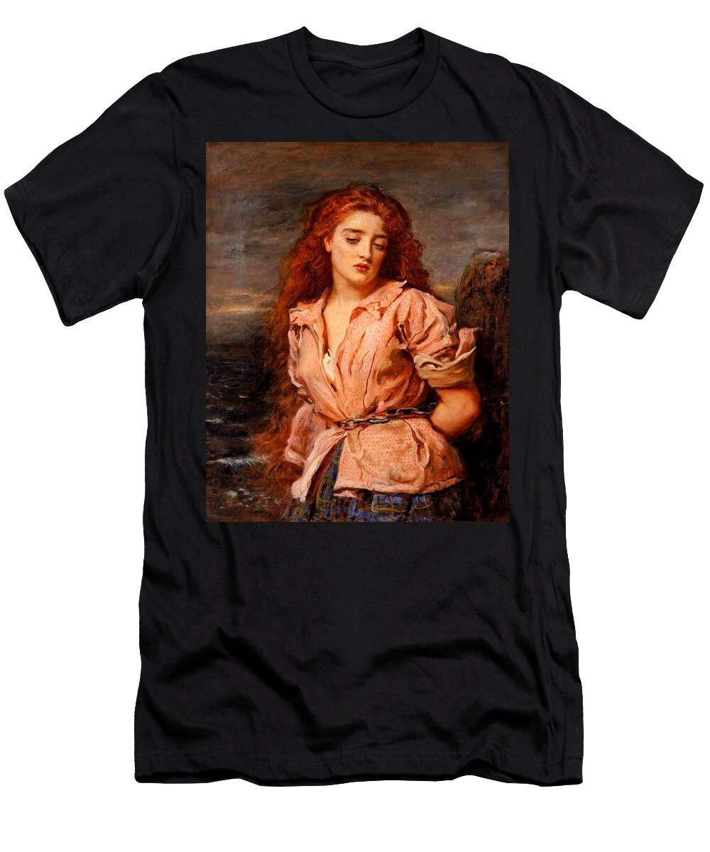 John Everett Millais T-Shirt featuring the painting The Martyr of the Solway #2 by John Everett Millais