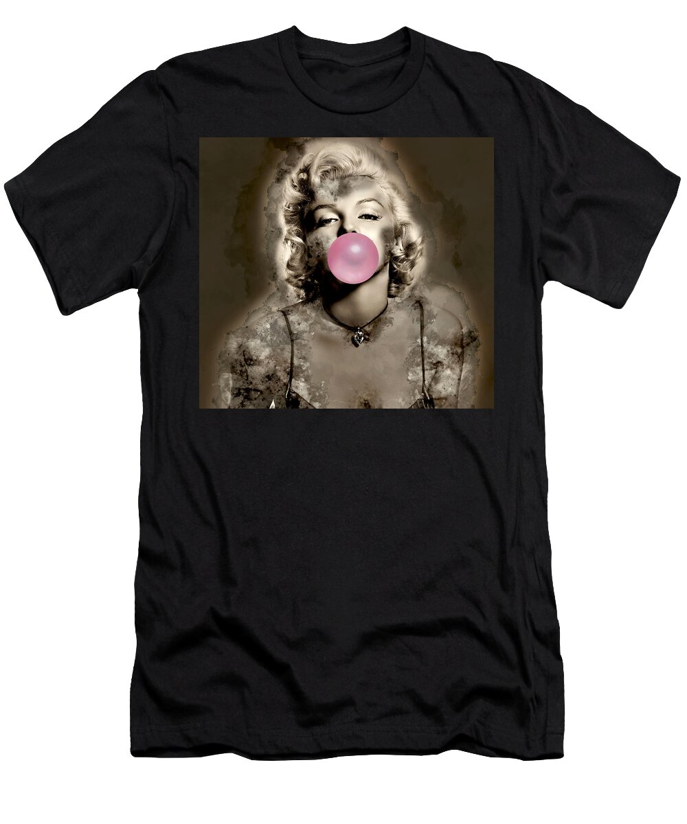 Marilyn Monroe T-Shirt featuring the mixed media Marilyn Monroe #20 by Marvin Blaine