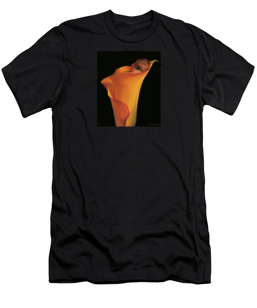 Sleeping T-Shirt featuring the photograph Jacob in a Calla Lily by Anne Geddes