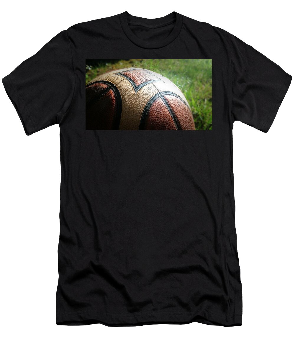 Basketball T-Shirt featuring the photograph Basketball #3 by Mariel Mcmeeking