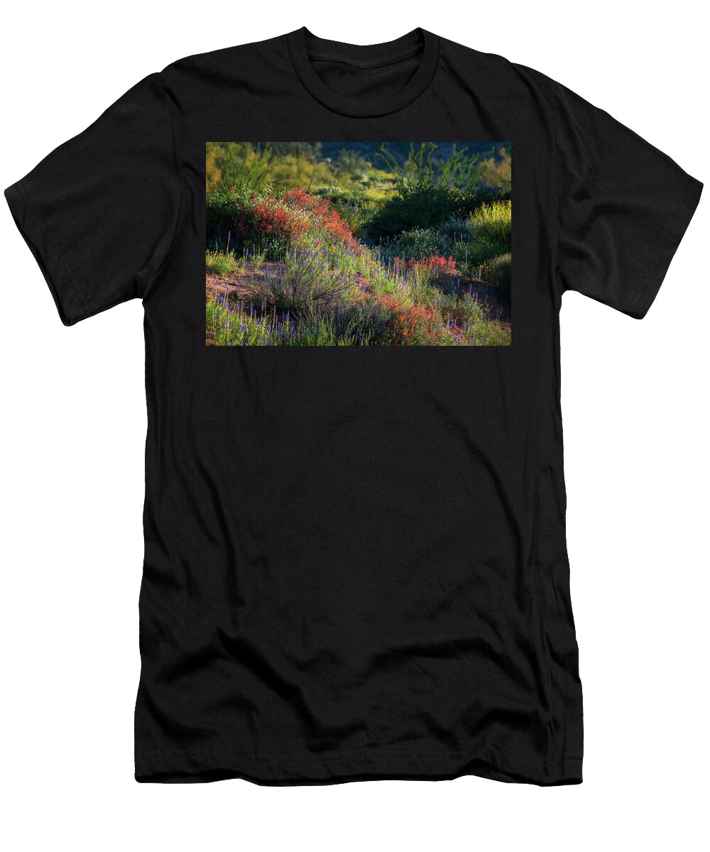 Arizona T-Shirt featuring the photograph Desert Wildflowers #3 by Saija Lehtonen