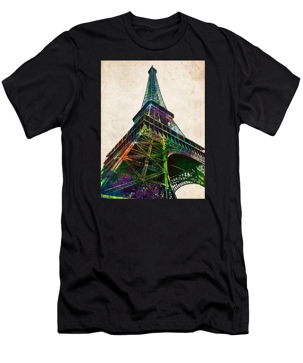 Eiffel Tower T-Shirt featuring the digital art Eiffel Tower #3 by Marlene Watson