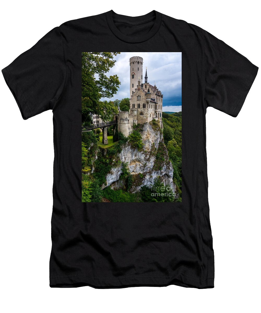 Lichtenstein Castle T-Shirt featuring the photograph Lichtenstein Castle - Baden-Wurttemberg - Germany by Gary Whitton