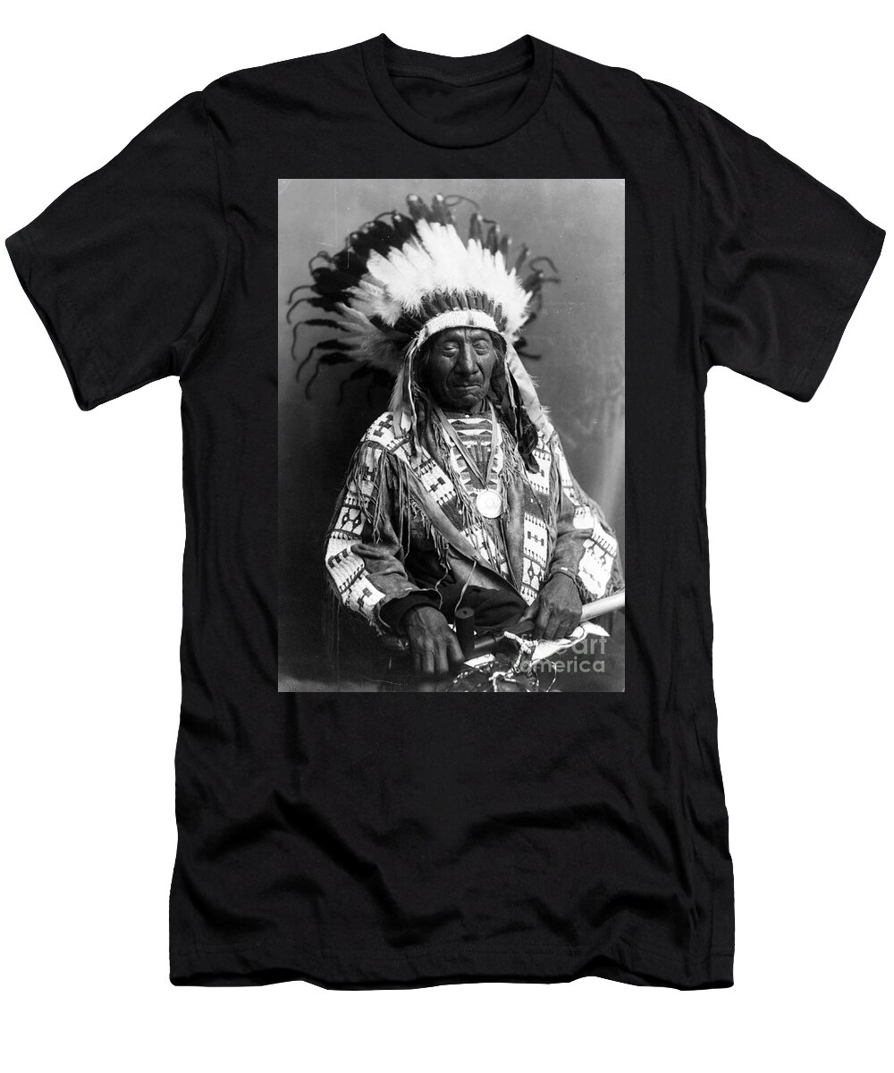 History T-Shirt featuring the photograph Red Cloud, Oglala Lakota Indian Chief #3 by Science Source