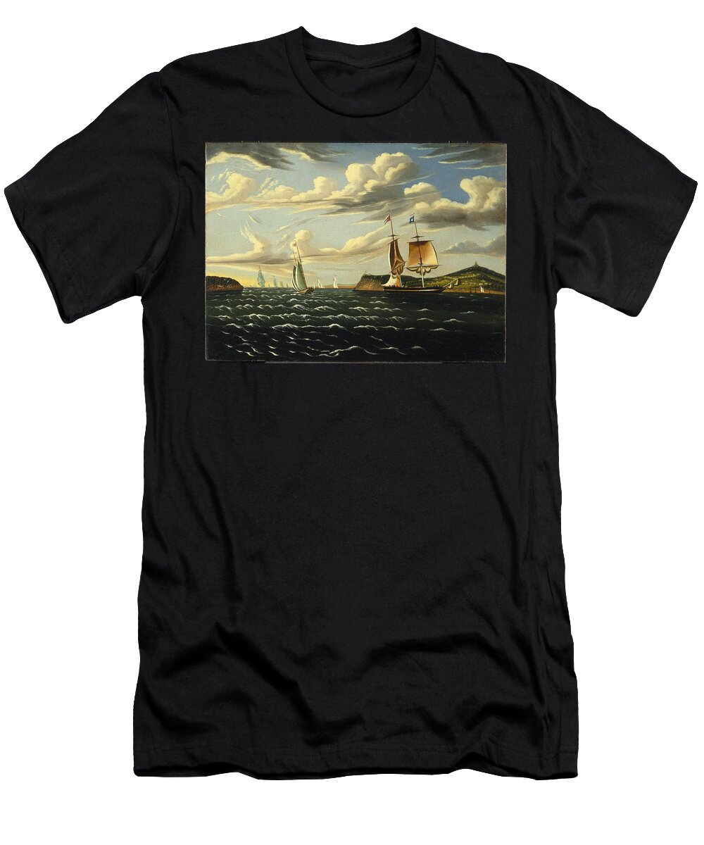 Thomas Chambers (american T-Shirt featuring the painting Staten Island and the Narrows #3 by MotionAge Designs