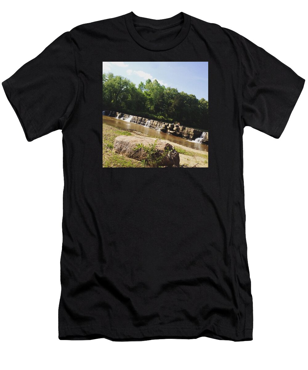 Landscape T-Shirt featuring the photograph Natural Dam by Kira Rae Todd