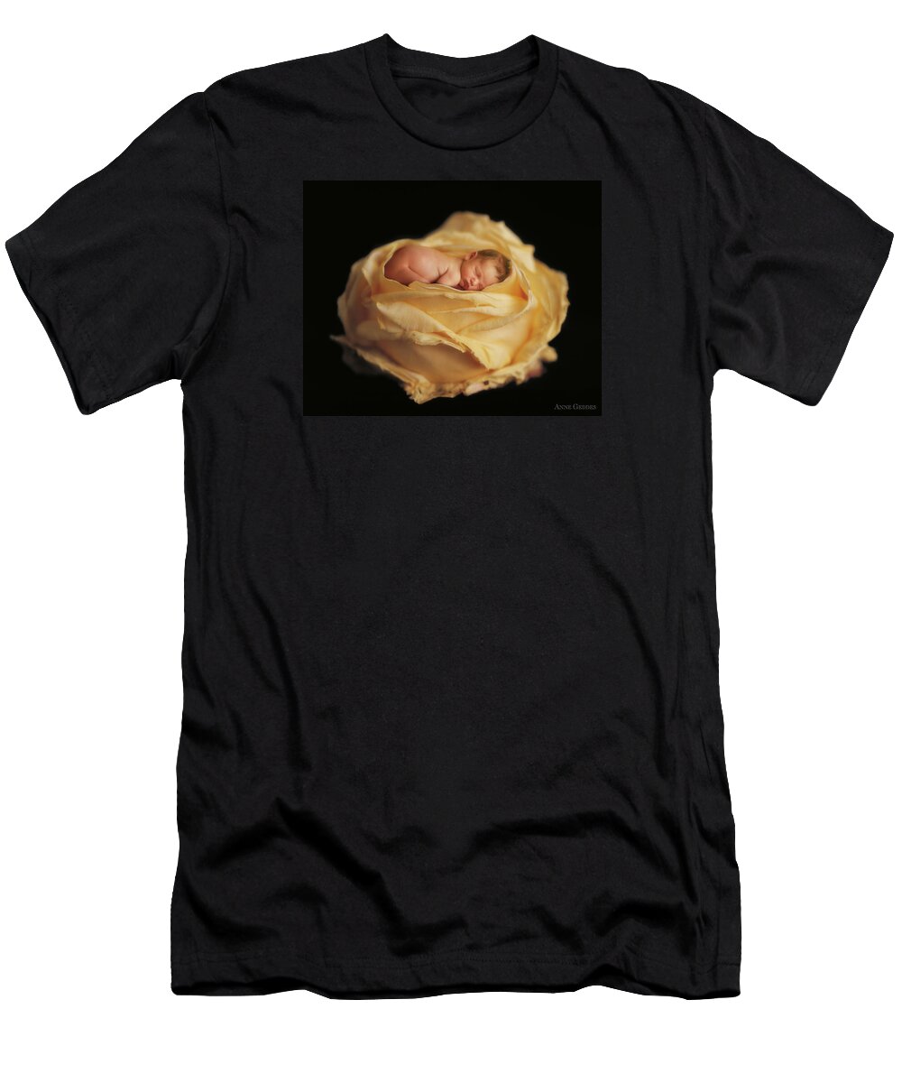 Rose T-Shirt featuring the photograph Garden Rose by Anne Geddes