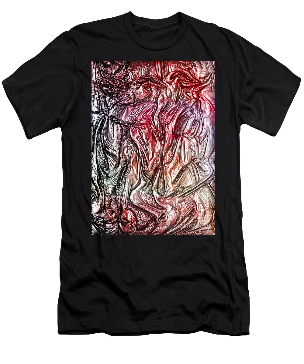 Abstract T-Shirt featuring the painting 38a Abstract Painting Digital Expressionism by Ricardos Creations