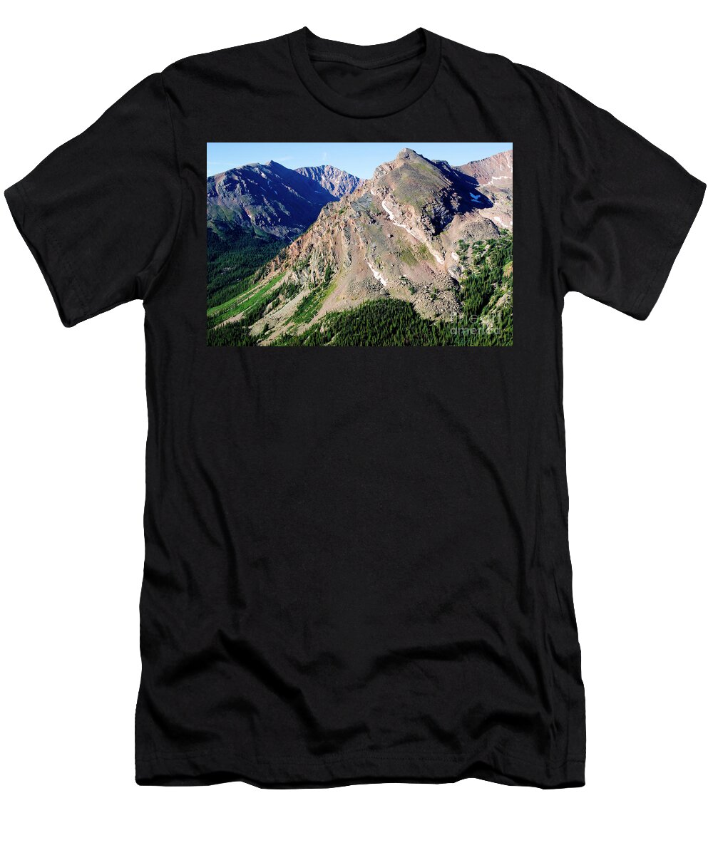 Mount Massive T-Shirt featuring the photograph Hiking the Mount Massive Summit #4 by Steven Krull