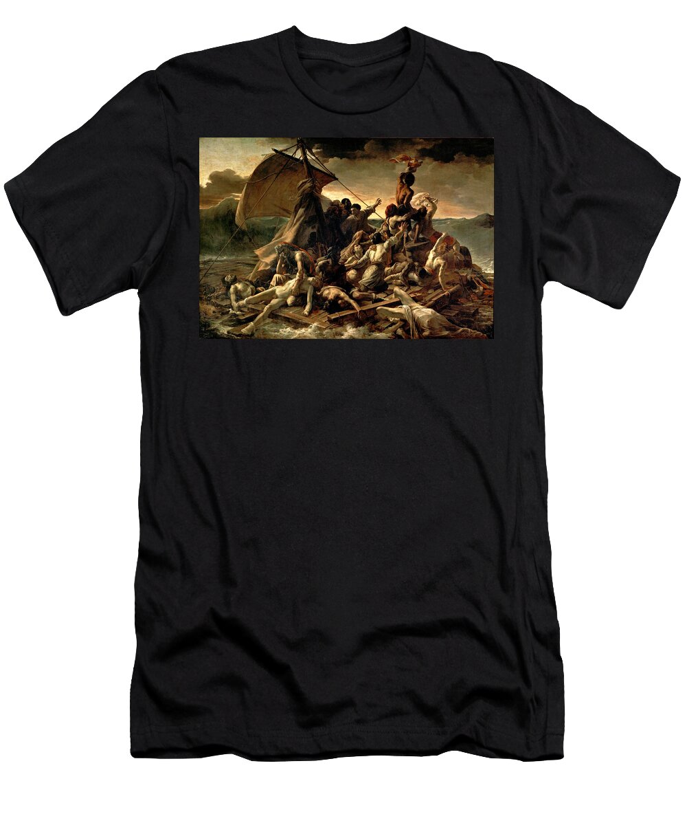 Seascape T-Shirt featuring the photograph The Raft of the Medusa #5 by Theodore Gericault