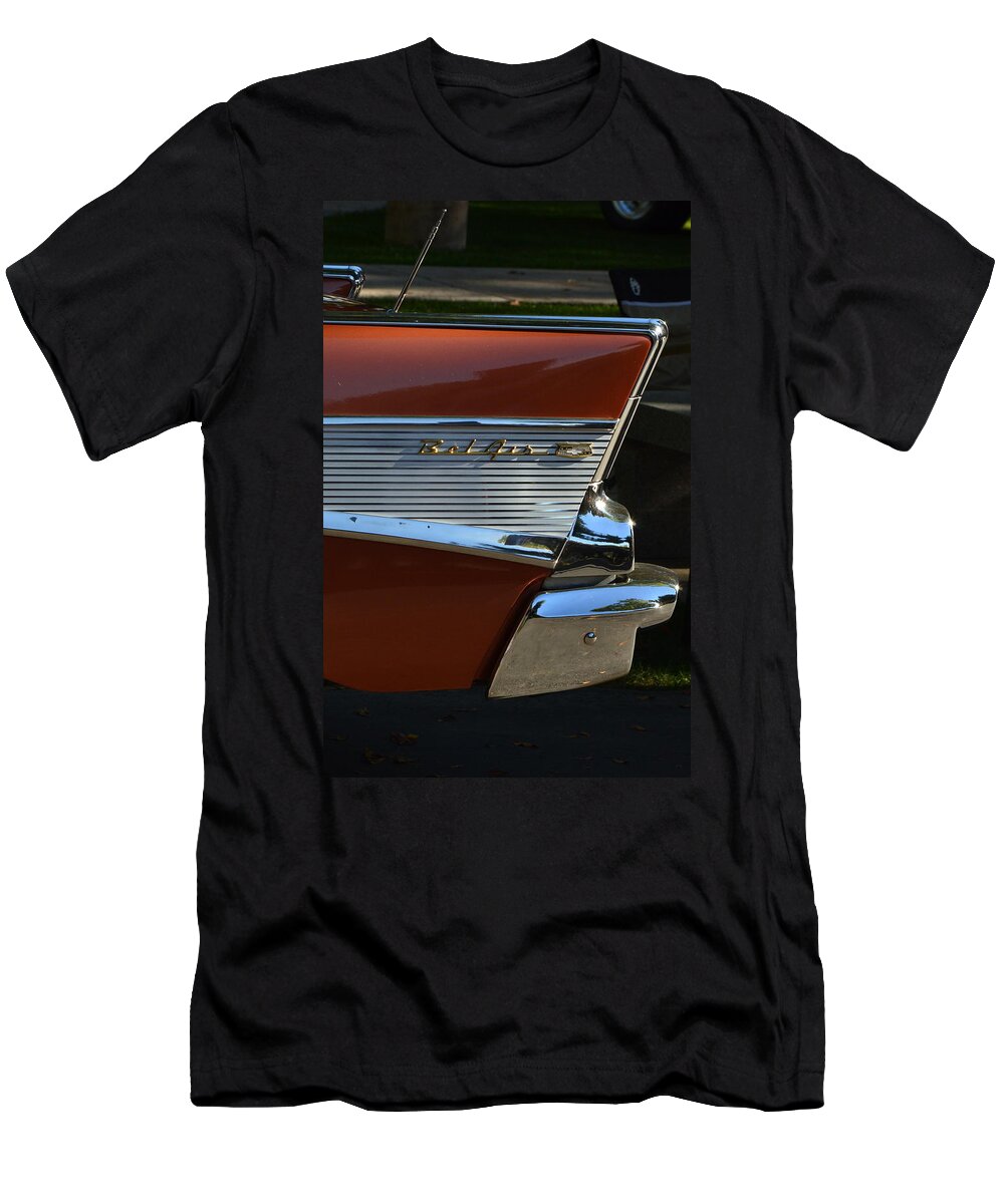  T-Shirt featuring the photograph 57 Chevy Fin by Dean Ferreira